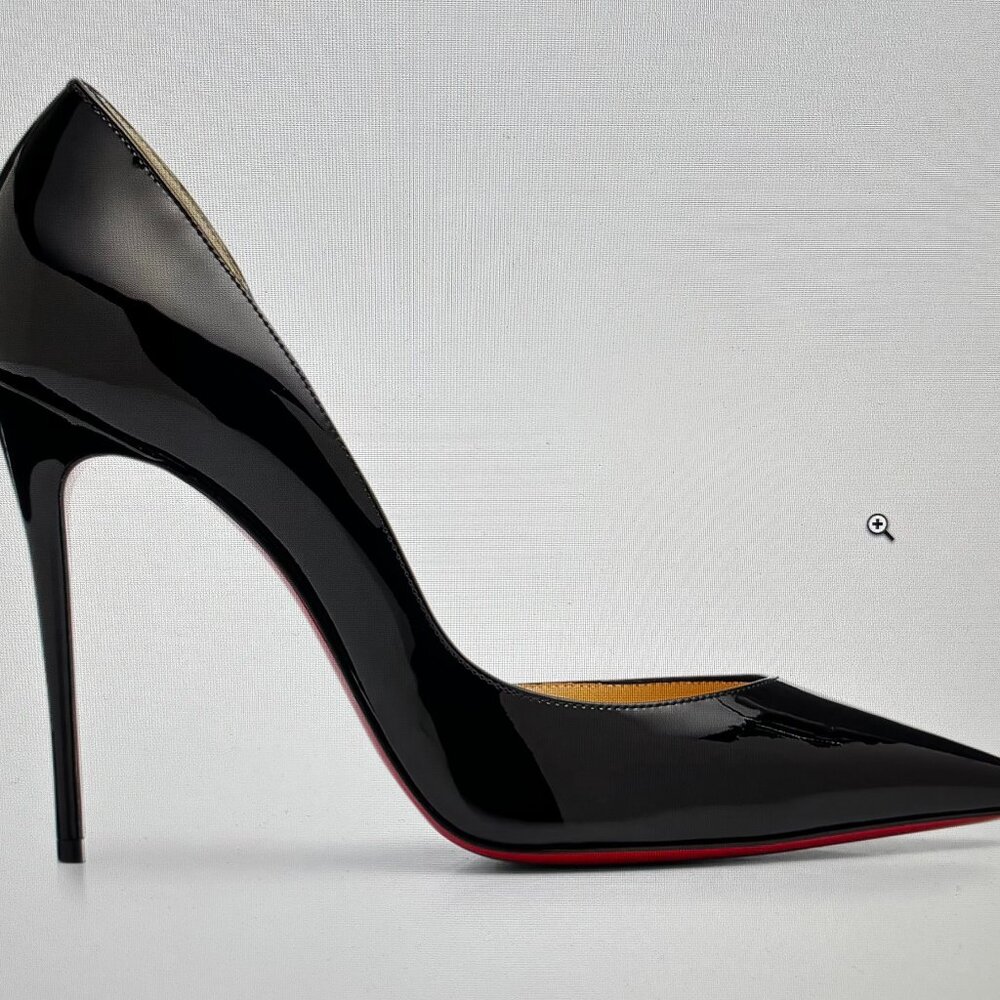 Christian Louboutin Iriza  Patent Leather Black Shoe